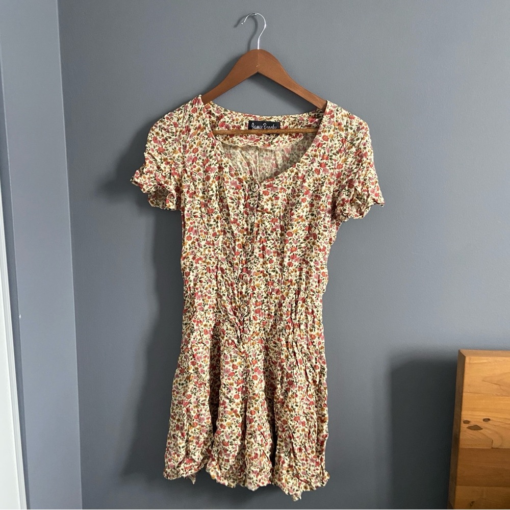 Vintage Floral Print Romper